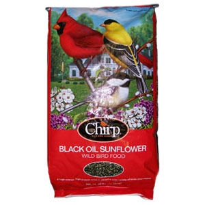 Chirp Black Oil Sunflower Bird Seed 50lb $19.99