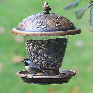 Holly Berry Gilded Chalet Bird Feeder Only $5.99
