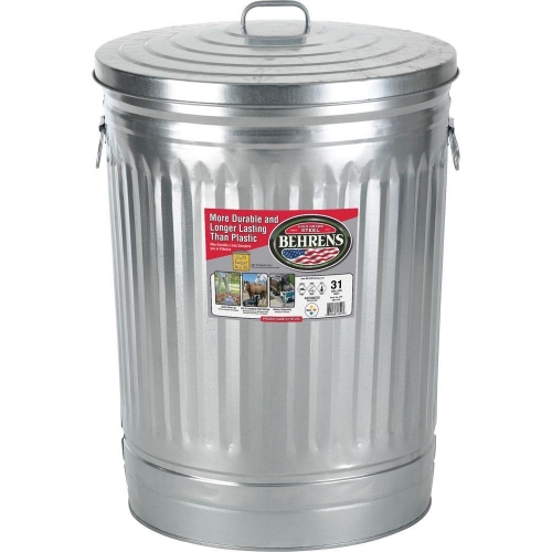Behrens Trash Can 31 Gal. with Lid: $20.00