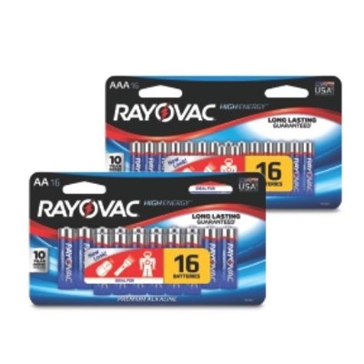 $4.99 for 16pk. AA or AAA Alkaline Batteries