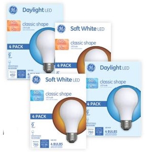 $7.99 Your Choice 4pk GE LED Bulbs