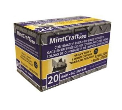 MintCraft Contractor Trash Bags for $7.99