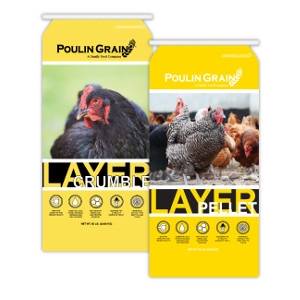 Poulin Grain Layer Crumble & Pellet 50lb $13.49/ea