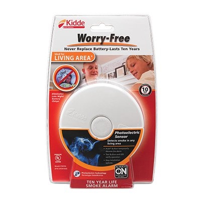 Sale $19.99 Kidde Worry-Free 10-Year Smoke Alarm